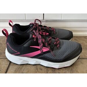 Brooks Divide 2 Womens 9.5 Athletic Trail Running Shoes 1203421B069 Pink/Black
